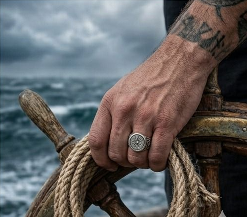 The Compass Signet at sea